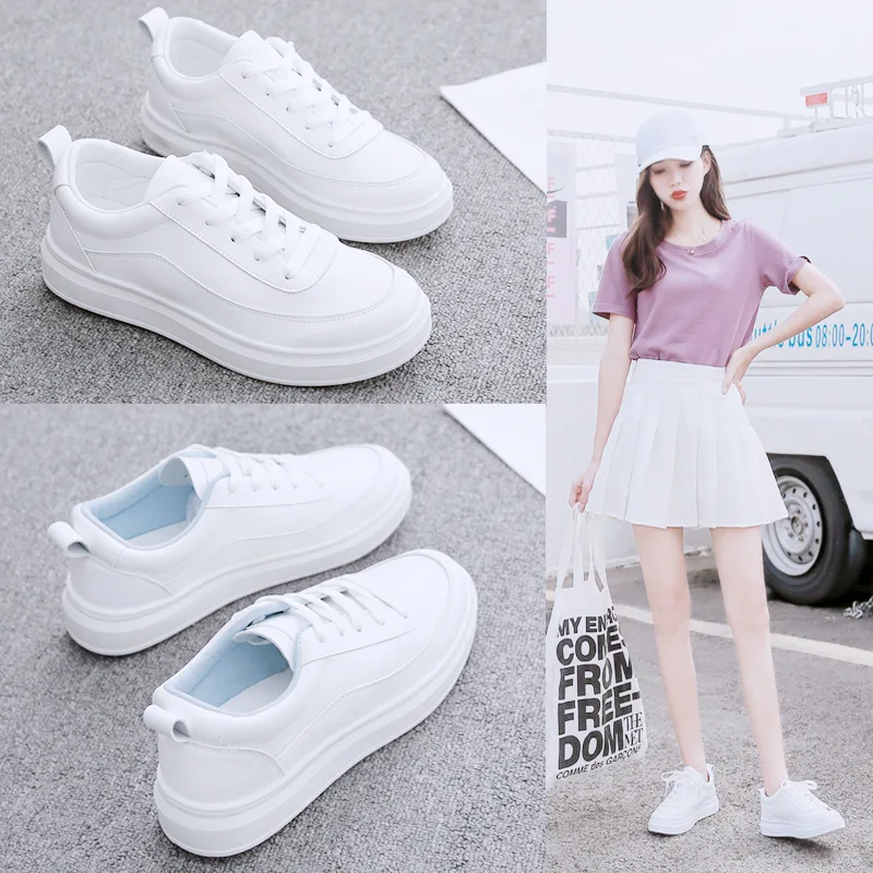 Повседневная обувь женские кроссовки коллекция 2019 года модные белые со стразами