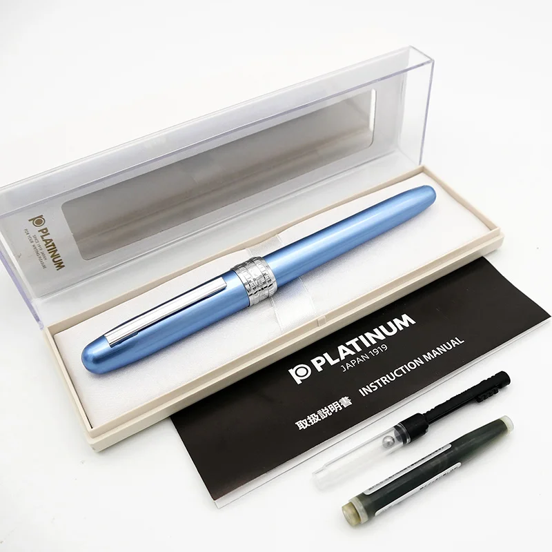 Kawaii Fountain Pen High Quality Duke Stainless Steel Nib Colored Pens PLATINUM PGB-1000 for Writing | Канцтовары для офиса и