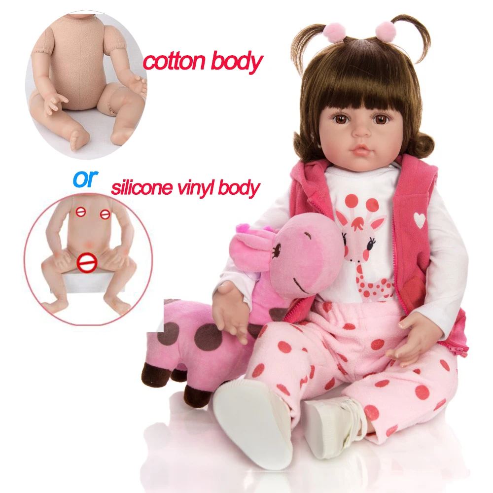 girls Toy all vinyl body or cotton silicone reborn toy children popular hot selling toddler baby dolls bebe gift | Игрушки и хобби