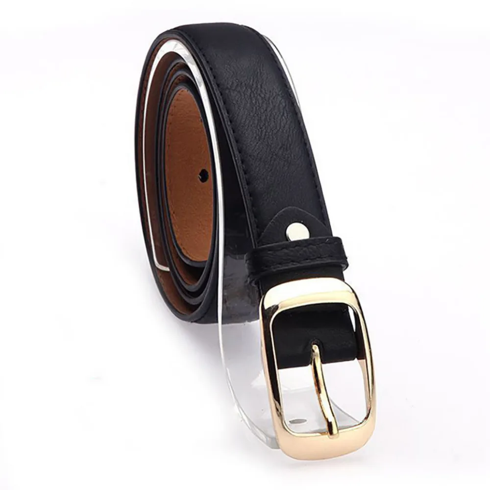 Новые модные женские ремни Cinturones Mujer дамские искусственная кожа золотые булавки