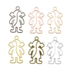 YuenZ, 10 шт., оптовая продажа, 6 цветов, полые, металлические модные подвески из сплава для рукоделия, изготовление ювелирных аксессуаров ручной работы