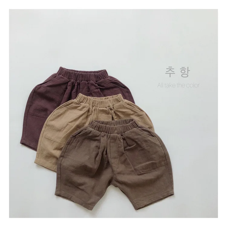 

Korean children's clothing autumn new children's shorts boys and girls loose casual Capri Pants boots pants boys clothes