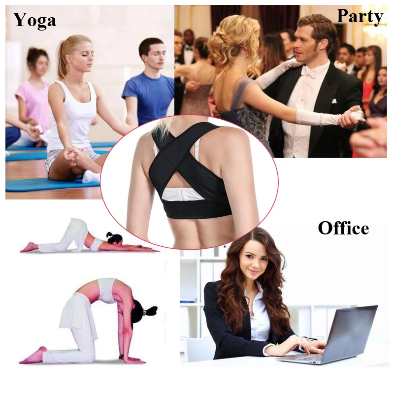 New Correction Posture Adjustable Strap Back Shoulder Corrector Support Therapy Brace Belt Bone Care | Спорт и развлечения