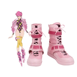 JoJo's Bizarre Adventure Trish Una Cosplay PU Boots Shoes Custom Made Any Size For Girls JoJo's Bizarre Adventure Trish Una Cosplay PU Boots Shoes Custom Made Any Size For Girls