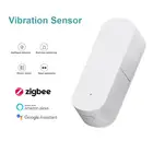 Умная Система безопасности Tuya Zigbee 3,0 с датчиком вибрации, работает с Alexa Google Home