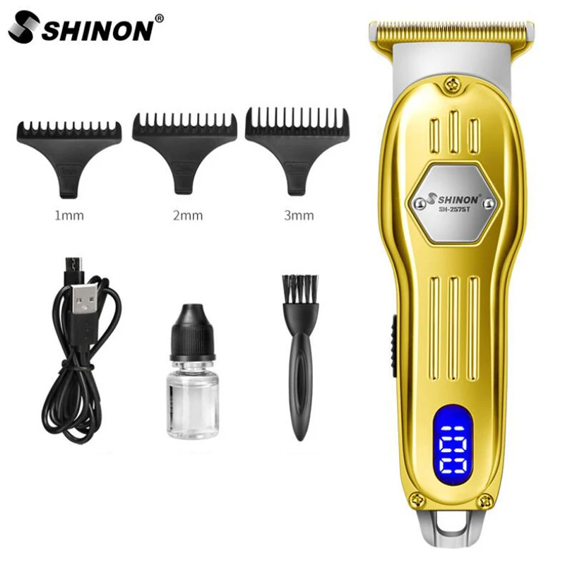 Машинка для стрижки волос Мужская металлическая беспроводная перезаряжаемая |