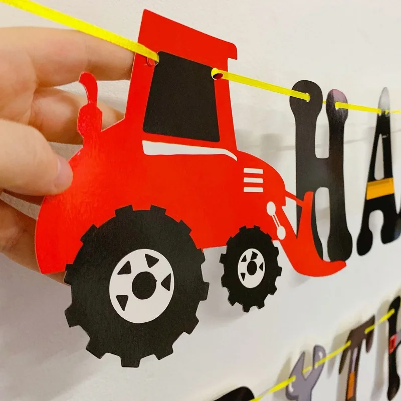 24 шт. Топпер для кексов строительная тематическая вечеринка на день рождения с