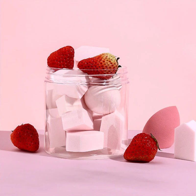 

Wet Dry Mixed Canned Make Up Powder Concealer Foundation Mixed Sponge Puff Storage Rack Docile Soft Sponge Makeup Tool