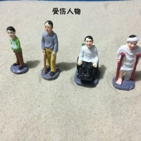 resin figure psychological sand table sandbox game box therapy figure injured person healing character 4pcsset