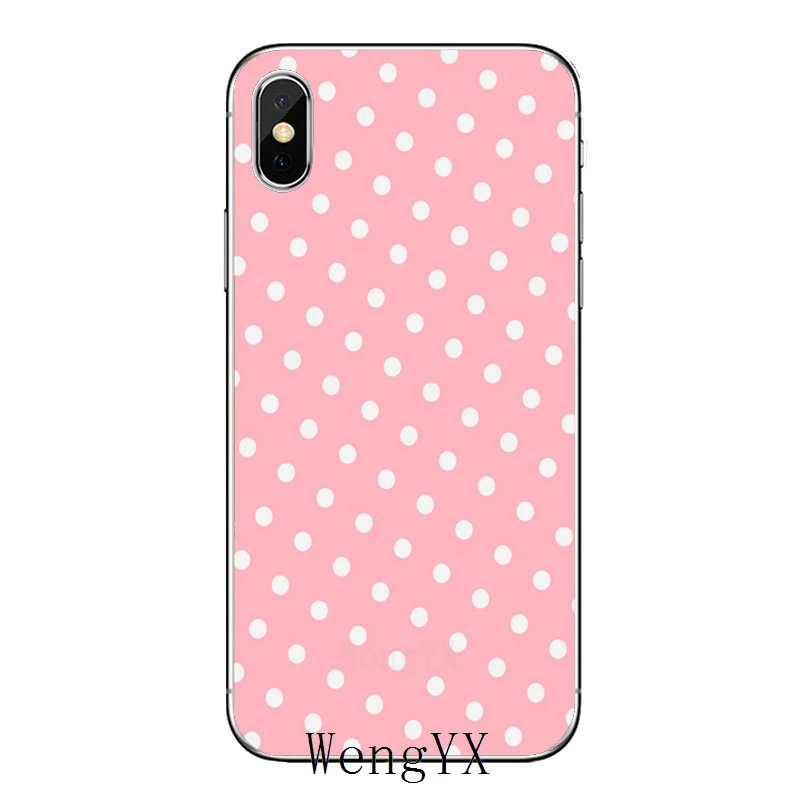 Розового цвета с узором в горошек аксессуары чехол для телефона iPhone 11 Pro XS Max XR X 8 7 6