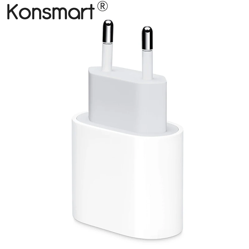 Европейский Союз (ЕС) Konsmart Оригинальное 18 Вт USB C PD быстрое зарядное устройство для iPhone 11 pro Max X Xr XS Max iPad Pro USB C адаптер питания для iPhone 11 - Тип штекера: Европейский Союз (ЕС)