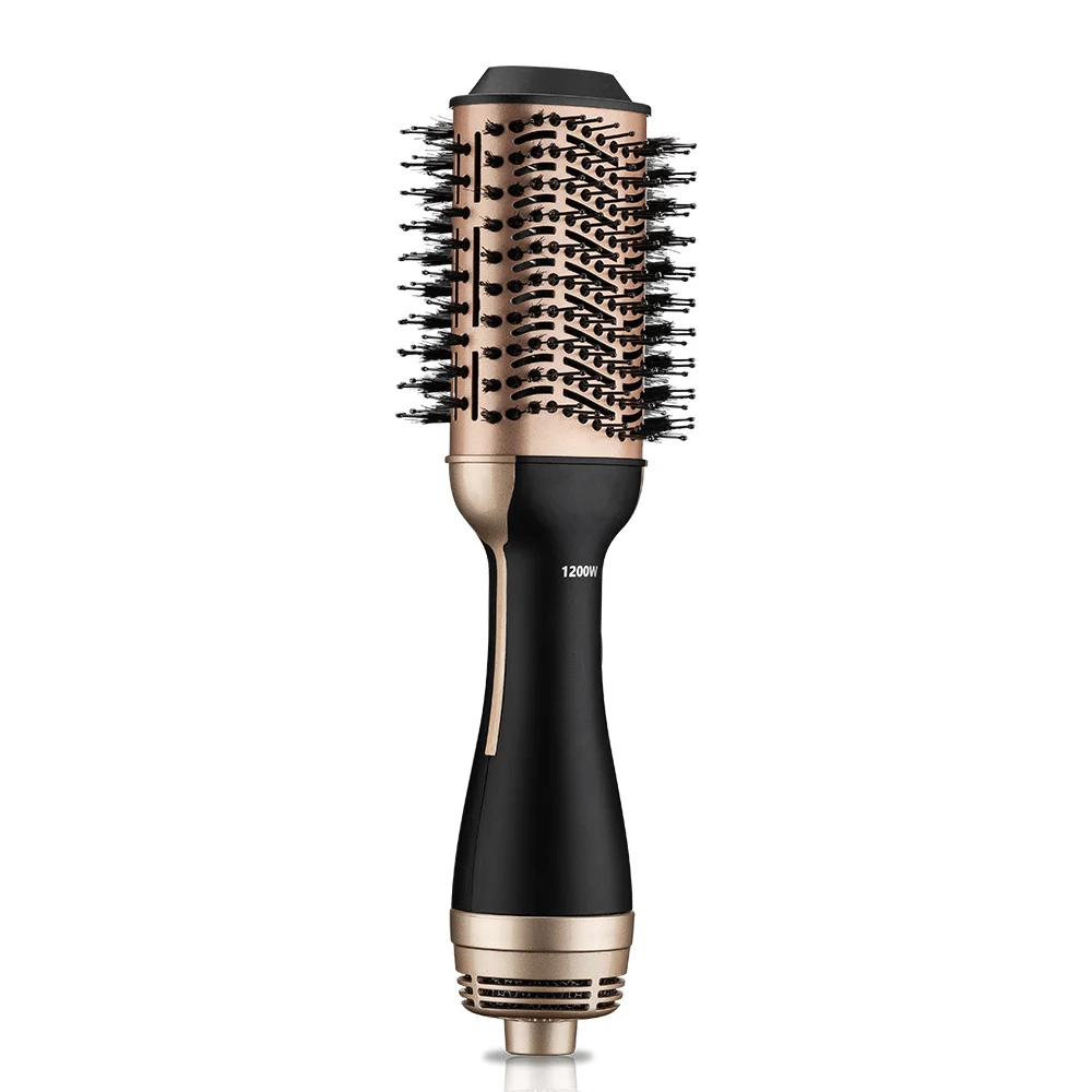 

1200W Electric Ion Blow Dryer Brush One Step Hair Dryer Hot Air Brush Styler and Volumizer Hair Straightener Curler Comb Roller