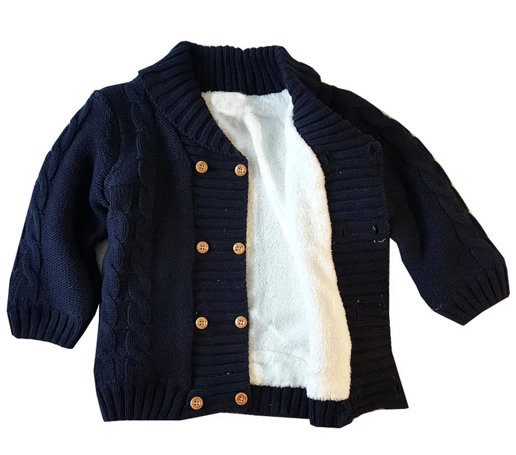 2019 Зимняя Детская шерстяная куртка с помпонами для маленьких мальчиков и девочек