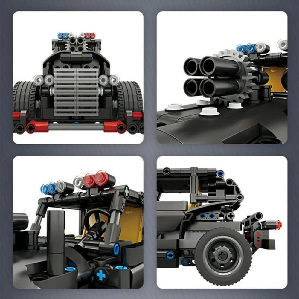 392 шт. M1 4CH пульт дистанционного управления DIY RC строительные блоки Rover Robot игрушки блоки конструктора с 360 вращением на месте для подарка детям