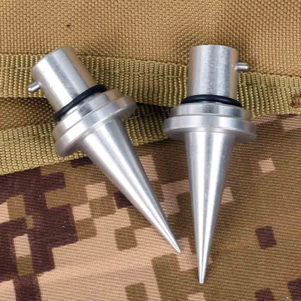 Белый 2 шт. сошки Спайк Быстросменные алюминиевые Сменные ножки подходят для Atlas сошки фиксированные иглы штатив аксессуары Принадлежности для охоты - Цвет: Белый