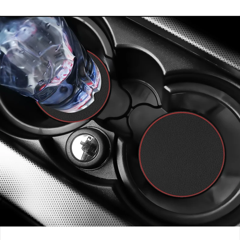 Автомобильный держатель для бутылки с водой 2 шт. нескользящий коврик кожаный KIA