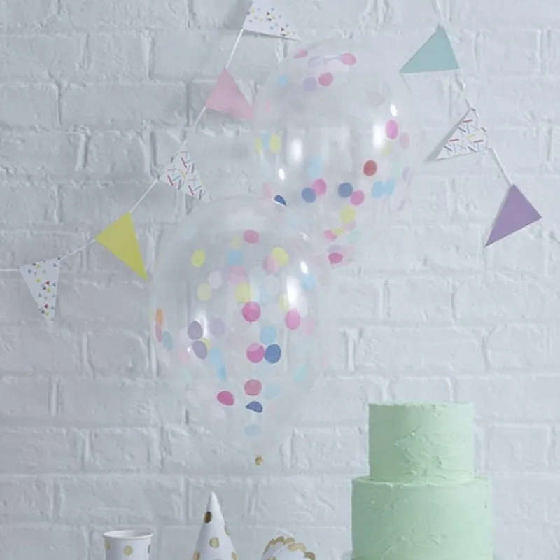 12 дюймов прозрачный воздушный шар &quotКонфетти&quot новогодние вечерние