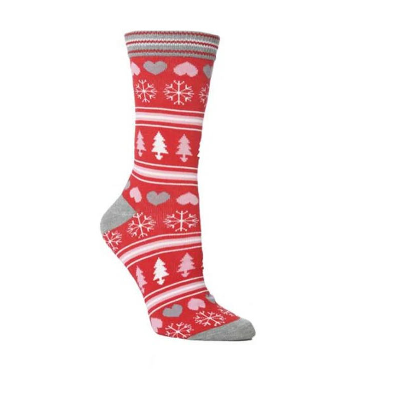1 пара зимних женские рождественские носки чулочно-носочные Санта Клаус с