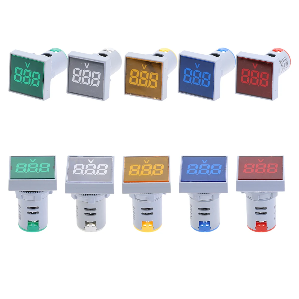 Светодиодный цифровой вольтметр Амперметр Герц Гц Напряжение переменного тока в