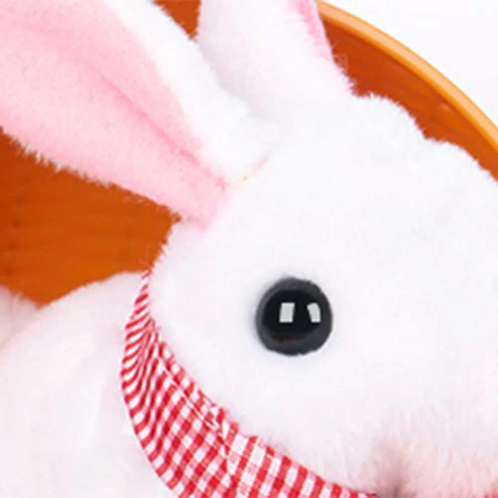 Плюшевый Поющий прыжок кролик имитация мягкие игрушки Робот электрическая