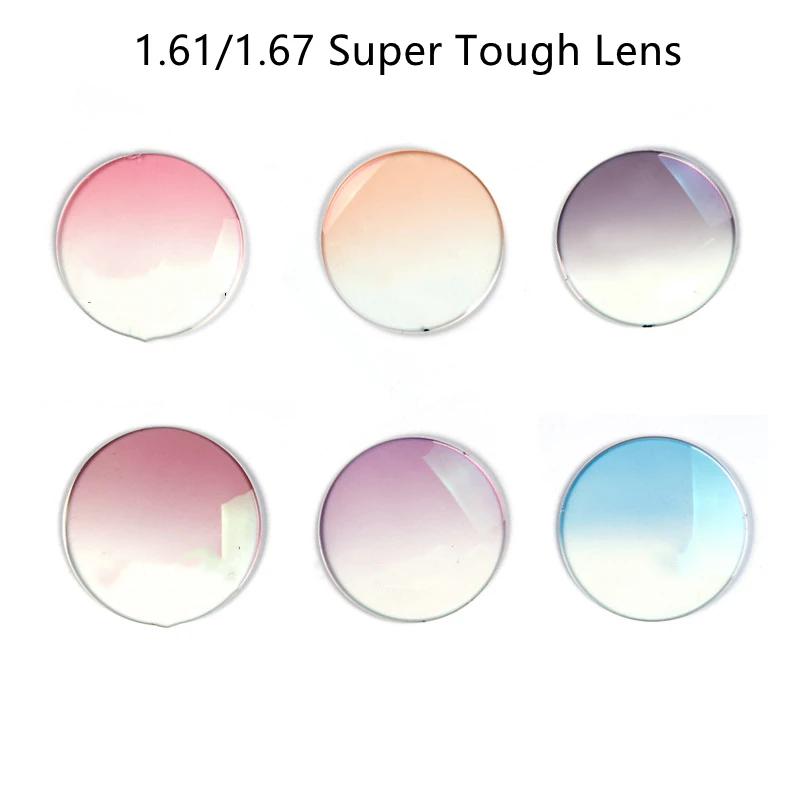 

1.61/1.67MR-8/MR-7 Super Tough Dyeing Lenses, Myopia, Hyperopia, Astigmatism Lenses, Rimless Lenses