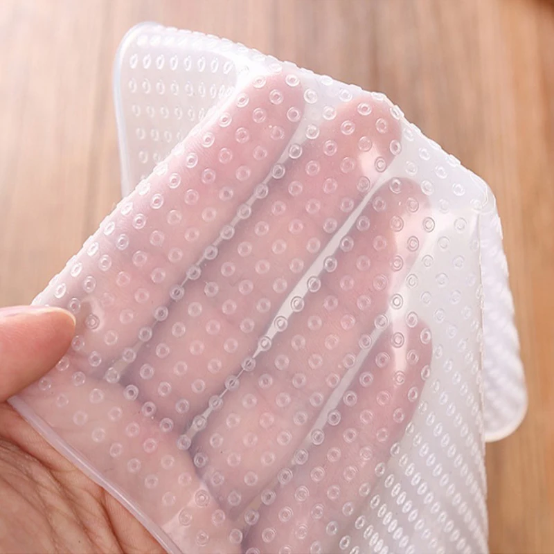 4 шт./лот силиконовая крышка для чаши Zero Waste Food Wrap многоразовые кухонные