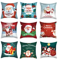 45x45cm christmas snowman pillowcase santa claus pillow case cushion cases pillow cover xmas new year cushion covers home decor