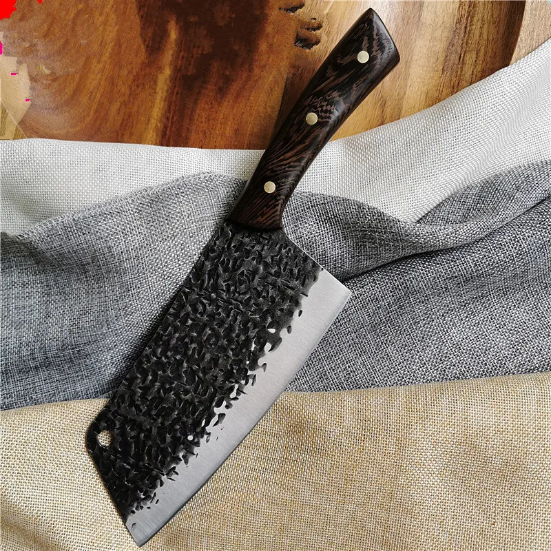 

Meat Cleaver knife Kitchen Chef Knife Stainless Steel Sharp Slicing Knife Meat Chopping Knife Wood Handle Butcher Knife