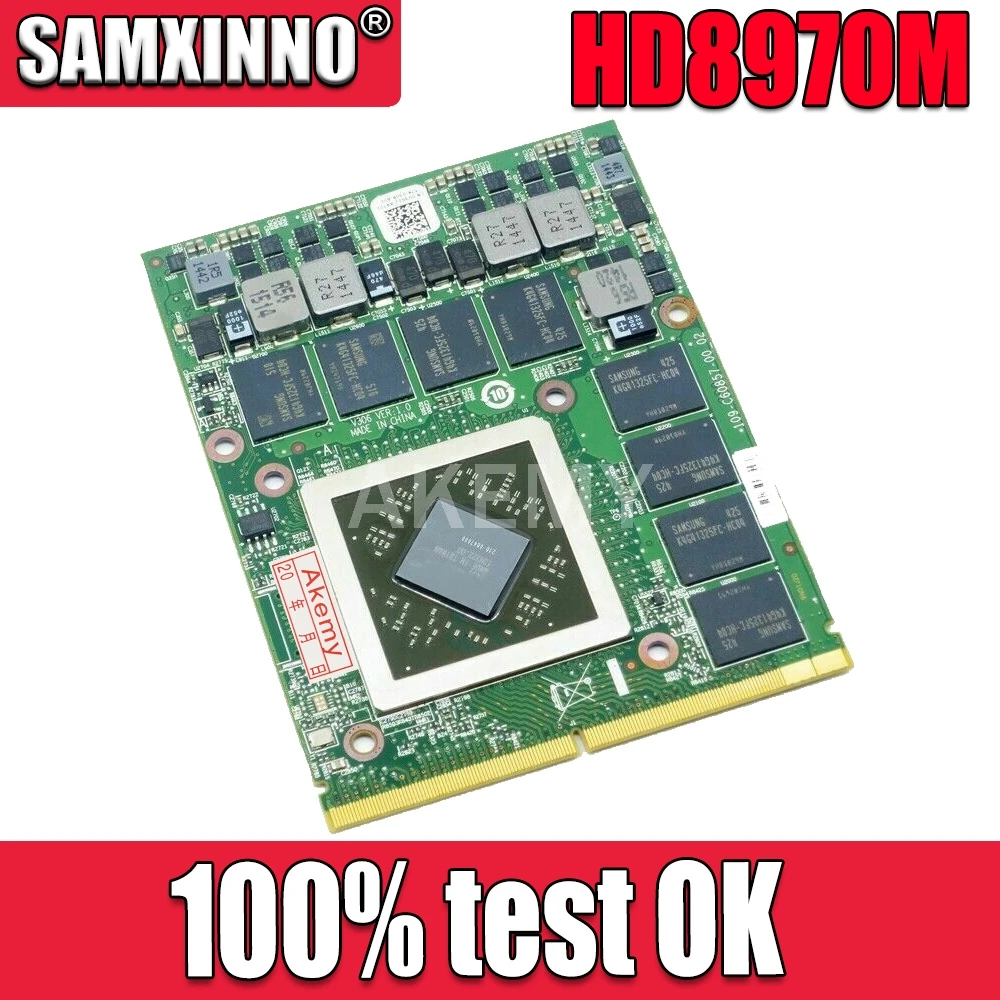 SAMXINNO оригинальная HD8970M R9 M290X HD 8970M 4G 216-0847000 графическая видеокарта для Dell Alienware M15X