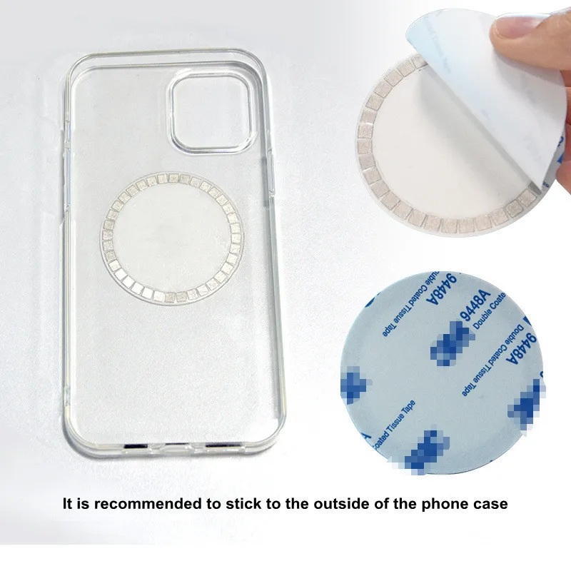 Compatiable With Strong Magnetic Sticker Ring Magnet For Apple Iphone 13 12 11 Pro Max Xs Max Wireless Charg