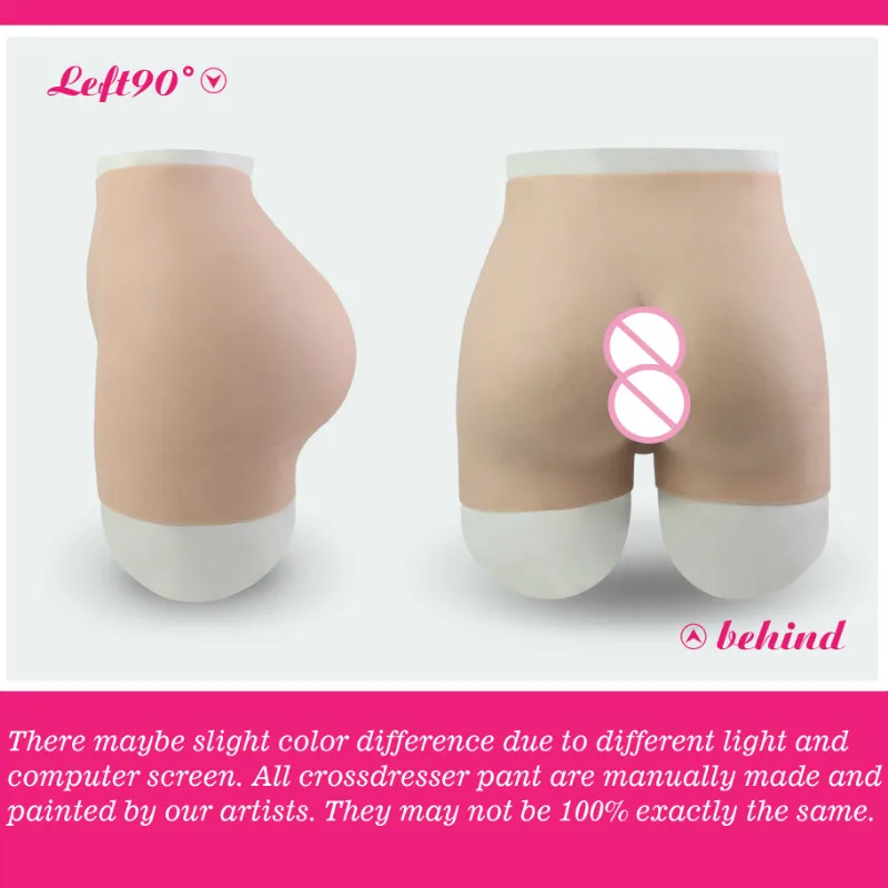 Silicone Fake Vagina Pants with Artificial PenetrableTransgender Crossdresser Underwear for Shemale Sexy Buttock Hip Enhancer