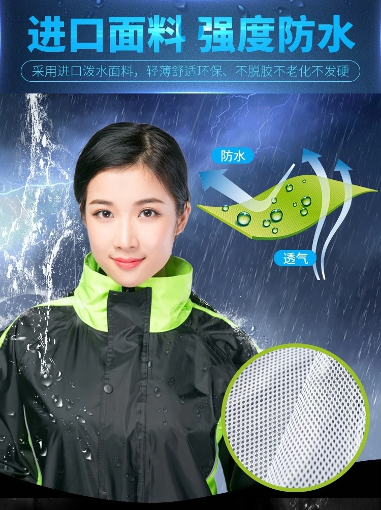 

Waterproof Nylon Raincoat Jacket Pants Adult Set Survival Plastic Raincoat Men Outdoor Capa De Chuva Moto Outdoor Rain GG60YY