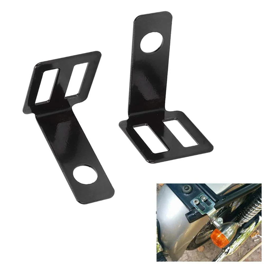 1 пара мотоцикл поворота светильник кронштейн универсальный металлический