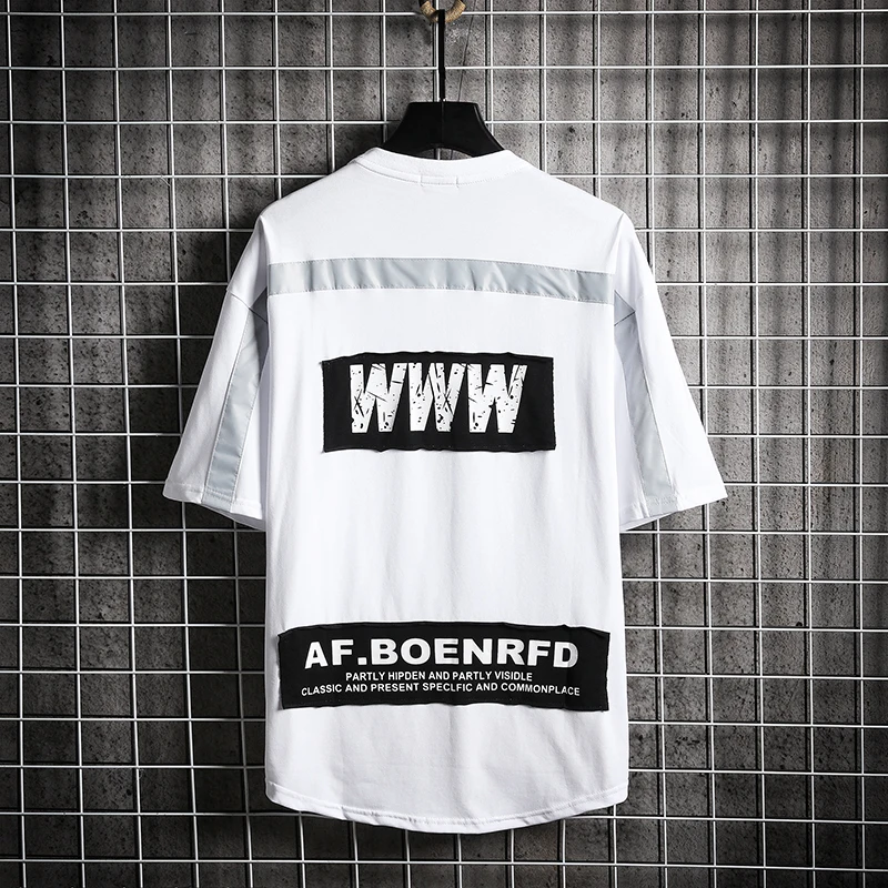 Летняя новая стильная футболка с короткими рукавами в японском стиле хип-хоп |