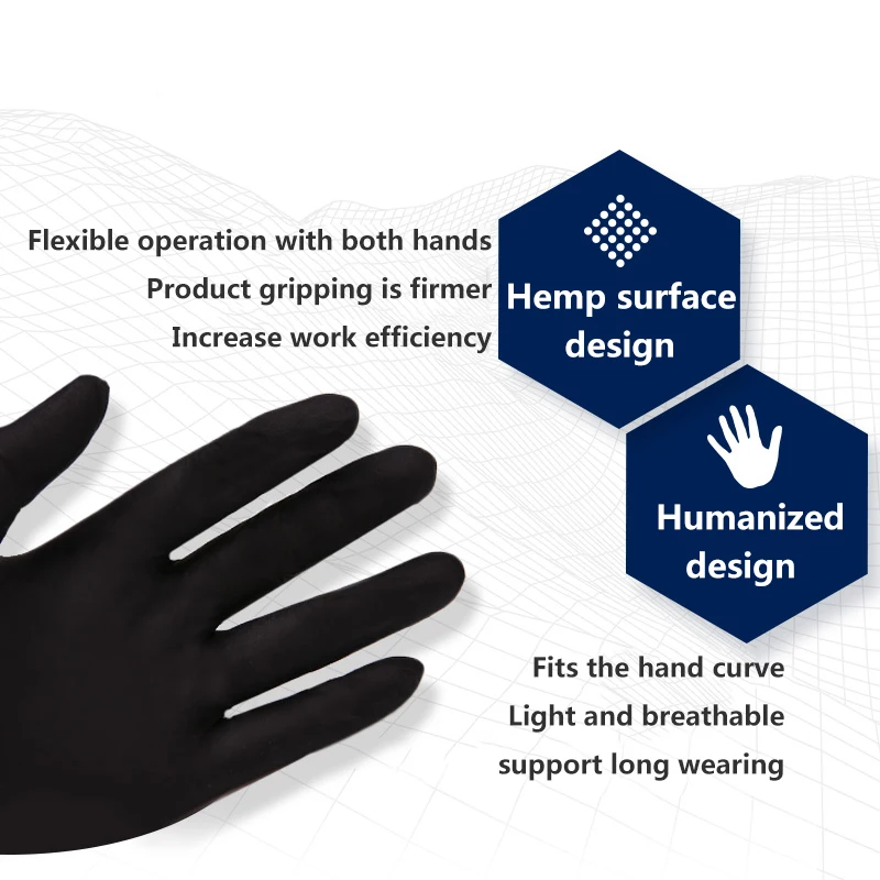 100 шт. резиновые перчатки кухонные/нитриловые/резиновые/садовые одноразовые