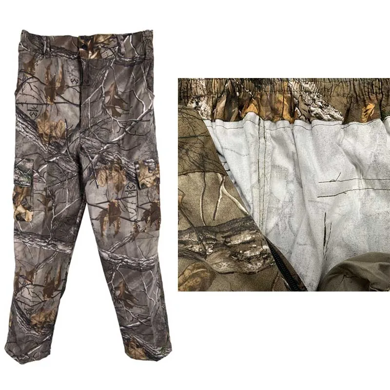 Профессиональный натуральный хлопок Realtree Камуфляж Охота Брюки для охоты - Цвет: cotton