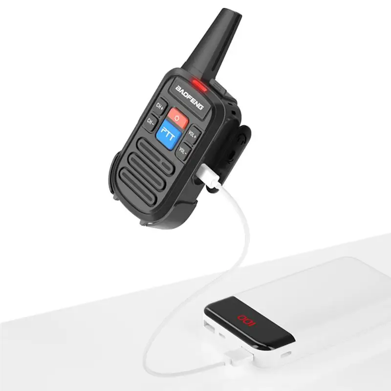 2 шт. портативная рация с usb зарядкой для детей взрослых кемпинга улицы черная