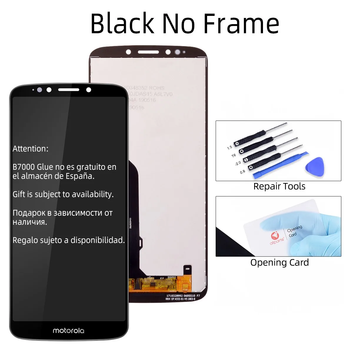 Black 6," ЖК-дисплей для Moto E5 Plus, сенсорный экран, дигитайзер для Motorola Moto E5 Plus, ЖК-дисплей, запасные части XT1924 - Цвет: Black