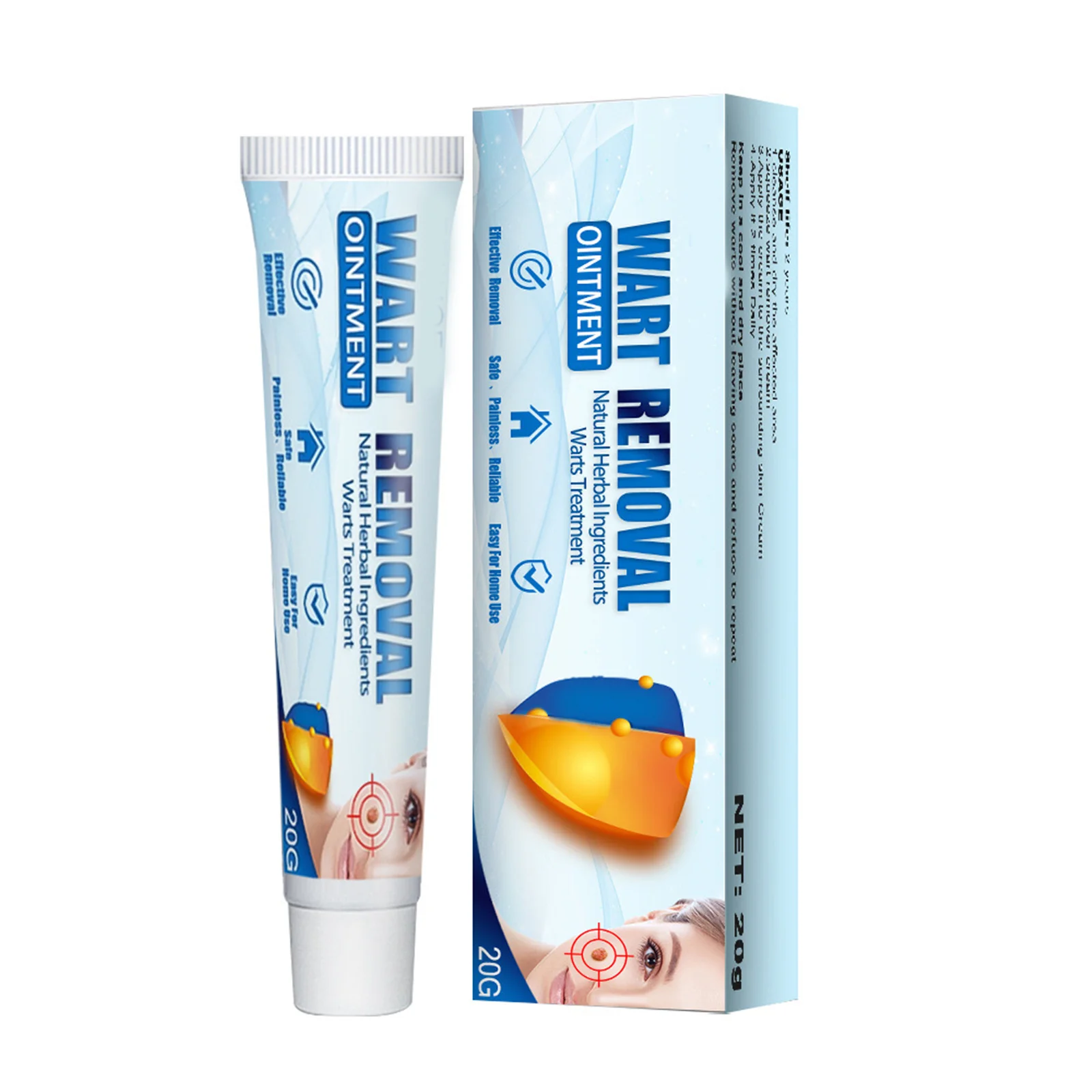 

Instant Blemish Removal Gel Herbal Ingredient No Scars Leaving Multifunctional Cream 20g BUTT666