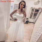 Женское свадебное платье, кружевное длинное платье невесты, простая формальная одежда
