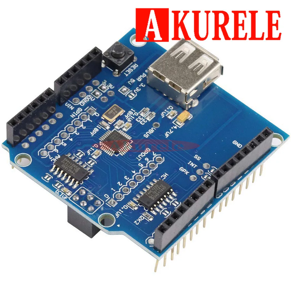 10 шт. USB хост щит 2 0 для Arduino UNO MEGA ADK совместимый Android DIY Электронный модуль платы |