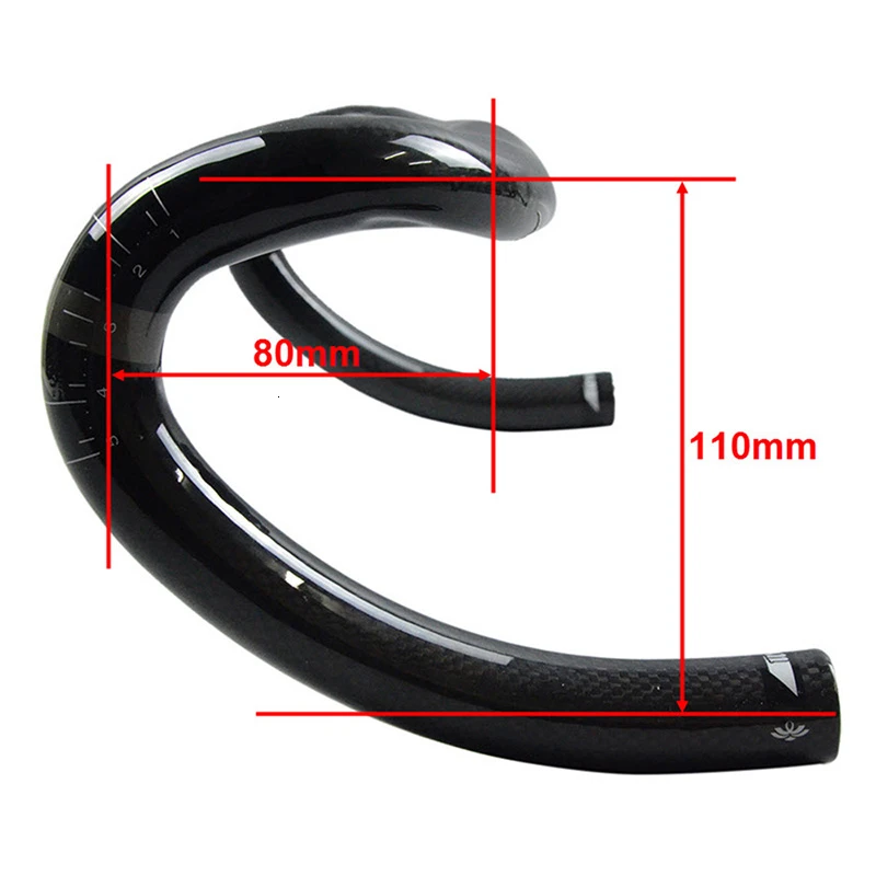 Углеродное волокно руль для велосипеда MTB дорожный велосипед черный прочный