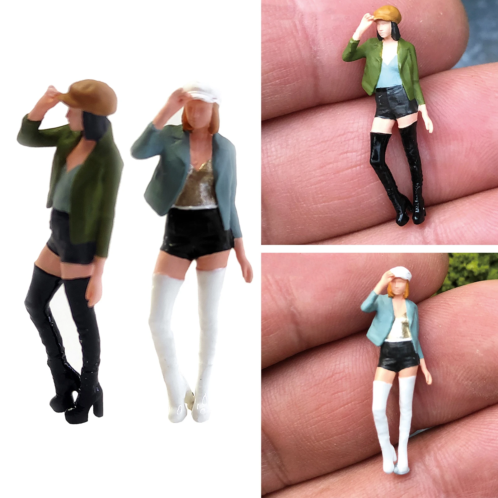 

1:64 Scale Character Action Figure Doll Model for Miniature Layout Decoration