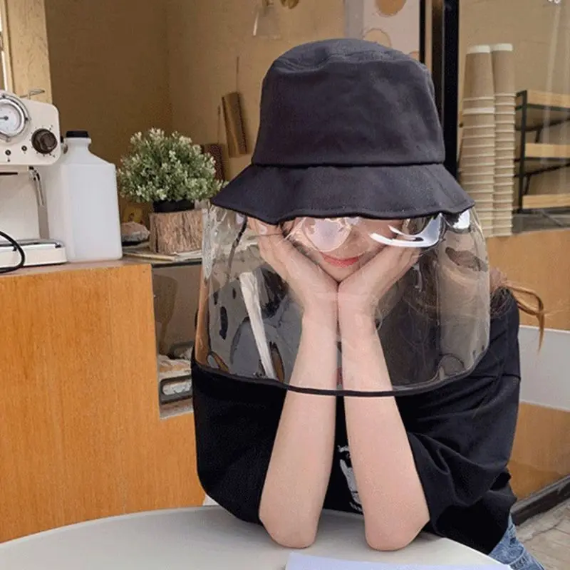 

Multi-function Protective Cap Anti Infection Protective Anti-fog Windproof Hat Anti-saliva face mask protection plastic shield