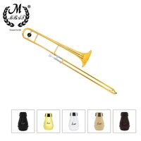 m mbat practice trombone silencer abs light weight alto tenor trombone straight mute sourdine brass instrument parts accessories