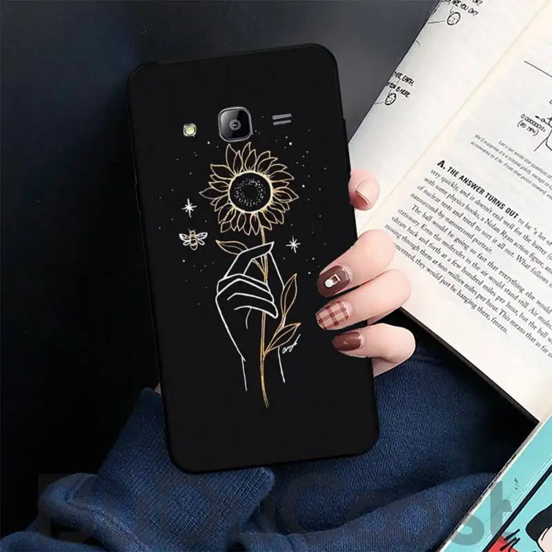 

Art Sun Flowers Snake Moon Phone Case For Samsung Galaxy A50 A51 A52 A71 A12 A72 A21s A70 S21 S20 fe S10 Note 20 10 ultra plus