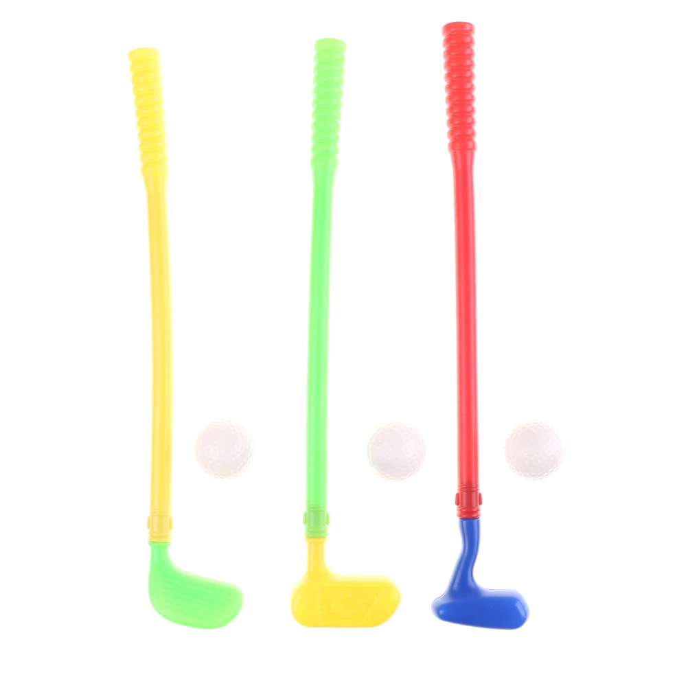 

Mini Golf Game Sports for Baby Grasping Ability Developing Golf Club Toys 3 Golf Clubs + 3 Golf Ball Toy Children Kids