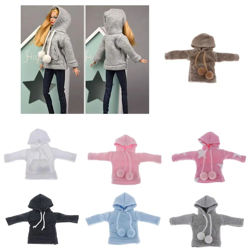 

Lovely Girl Doll Pullover Hoodie Clothes for 12inch Doll Accessory Doll Hoodie Outfits T-Shirt Long Sleeve Pullover Sweatshirt