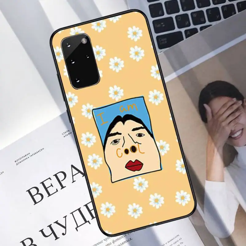 

cute cartoon I am cool Phone Case For Samsung galaxy S 7 8 9 10 20 edge A 6 10 20 30 50 51 70 note 10 plus