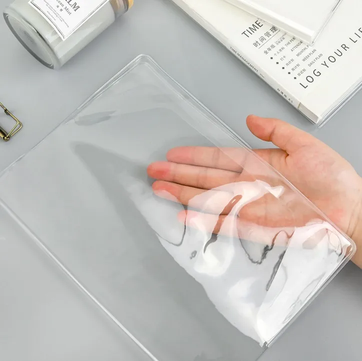1 шт. горячая Распродажа DIY Прозрачная Обложка из ПВХ для записной книжки A5 A6 новые школьные офисные принадлежности Подарочная Обложка для книг